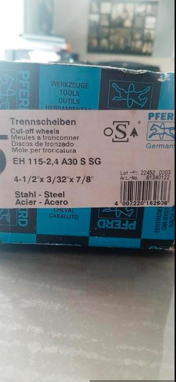 Nouvelles 25 meules Pferd EH 115, Enlèvement, Neuf