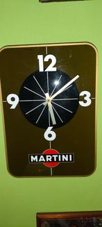 Reclame klok Martini glasplaat, Ophalen, Gebruikt, Reclamebord