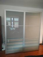 2 schuifdeuren Ikea Pax 100x236cm aluminium en glas, Huis en Inrichting, Gebruikt, Glas