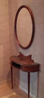 Antieke spiegel  met kaptafeltje, Maison & Meubles, Accessoires pour la Maison | Miroirs, Enlèvement