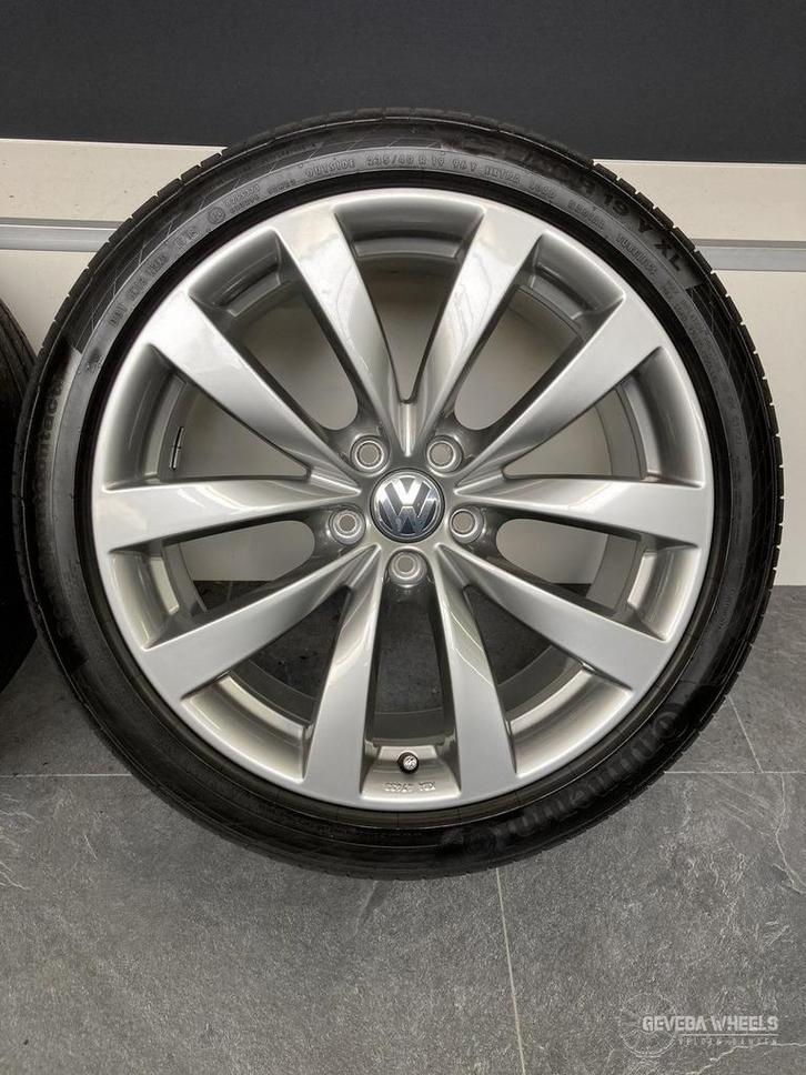 19” originele Volkswagen Passat B7 B8 velgen + banden 5x112, Auto-onderdelen, Banden en Velgen, Banden en Velgen, Zomerbanden