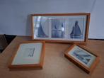 3x schilderijtjes boten, Ophalen of Verzenden