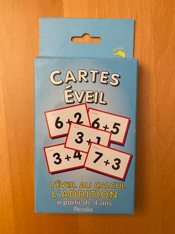 Cartes éveil l’addition. 4 ans