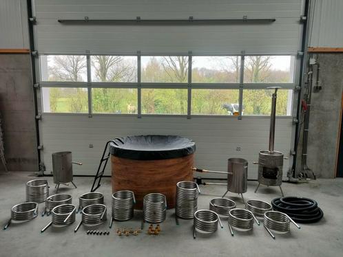 Zwembad verwarming houtgestookt spiraal rvs warmtewisselaar, Tuin en Terras, Zwembad-toebehoren, Nieuw, Verwarming, Ophalen of Verzenden