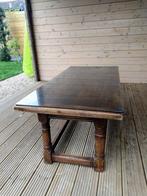 table basse en bois massif avec plateau en verre, 100 à 150 cm, Rectangulaire, 50 à 100 cm, Enlèvement