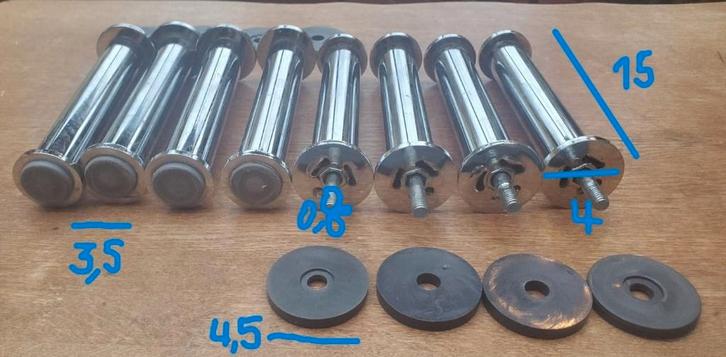 PIEDS METALLIQUES A VISSER, Huis en Inrichting, Stoelen, Zo goed als nieuw, Eén, Metaal, Ophalen of Verzenden