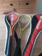 deux raquettes+ deux housses de squash artengo, Sport en Fitness, Squash, Ophalen, Zo goed als nieuw, Racket, Met hoes