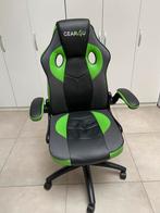 Groene/zwarte gamebureaustoel, Enlèvement, Chaise de bureau de gaming, Utilisé, Chaise de bureau