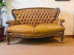 vintage lederen barok tweezit / canapé / zetel, Antiek en Kunst, Ophalen of Verzenden
