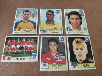 Panini WK USA 94 , 6 verschillende stickers  beschikbaar voor biedingen