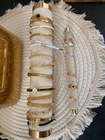 Nieuwe luxe armbanden en ringen, Neuf, Enlèvement ou Envoi, Or, Acier