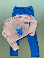 Ensemble t-shirt rose + pantalon bleu Name it 152, Comme neuf, Name it, Fille, Ensemble