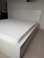 Bed + nieuwe Ikea matras!, Huis en Inrichting, Slaapkamer | Bedden, Ophalen, Wit, Tweepersoons, Zo goed als nieuw