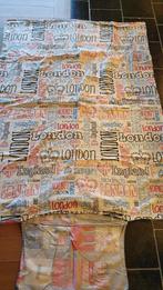 Hoeslaken met Londen thema, Ophalen, Gebruikt, Eenpersoons, Blauw