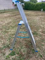 Trapladder  aluminium 5 treden, Ophalen, Zo goed als nieuw, Ladder, Opvouwbaar of Inschuifbaar