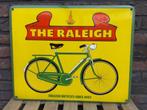 Plaque émaillée Raleigh Bikes, Utilisé, Enlèvement ou Envoi, Panneau publicitaire