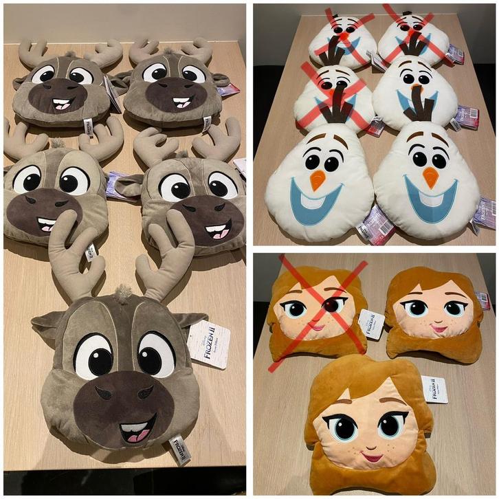 10 kussens Disney Frozen, Kinderen en Baby's, Kinderkamer | Inrichting en Decoratie, Nieuw, Ophalen of Verzenden