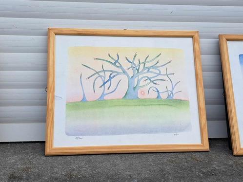 lithographie signe jean michel folon, Antiek en Kunst, Kunst | Litho's en Zeefdrukken, Ophalen of Verzenden