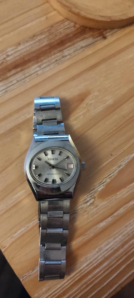 Kristo antimagnetisch Zwitsers uurwerk. Roestvrijstalen acht, Handtassen en Accessoires, Horloges | Antiek, Ophalen of Verzenden