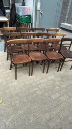 Lot cafestoelen, Ophalen, Gebruikt, Bruin, Vijf, Zes of meer stoelen