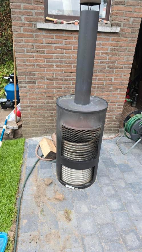 Zwembadverwarming op hout. Nog geen maand oud!, Tuin en Terras, Zwembad-toebehoren, Zo goed als nieuw, Ophalen of Verzenden