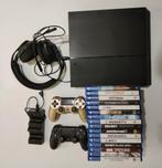 Playstation 4 500GB + 2 DS4 Controllers + 16 games, Games en Spelcomputers, Spelcomputers | Sony PlayStation 4, Gebruikt, Ophalen