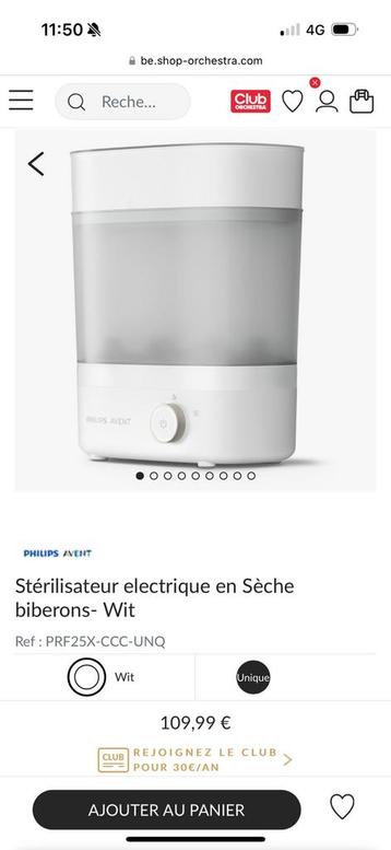Stérilisateur secheur avent  beschikbaar voor biedingen