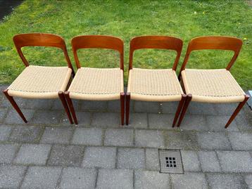Vintage stoelen Niels Moller retro