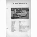 Morris Mini Minor Vraagbaak losbladig 1959-1962 #3 Nederland, Boeken, Auto's | Boeken, Gelezen, Ophalen of Verzenden