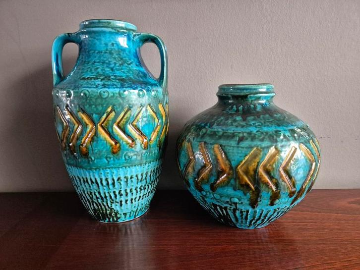 Originele West Germany vazen – midcentury keramiek, Antiek en Kunst, Antiek | Vazen, Ophalen