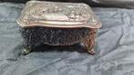 Antiek verzilverd sieraden doos, Antiek en Kunst, Ophalen of Verzenden