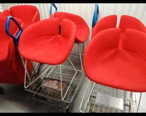 ✓Lot DESIGN MOROSO Tissu 4 FJORD petit PATRICIA URQUIOLA, Huis en Inrichting, Stoelen, Gebruikt, Vier, Kunststof, Metaal, Stof
