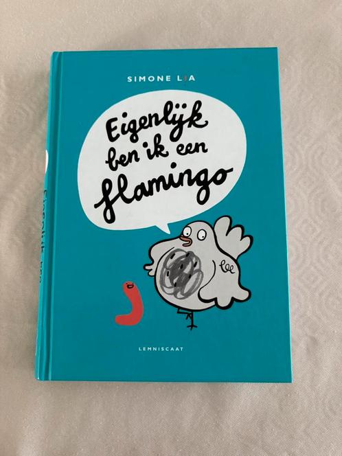 Simone Lia - Eigenlijk ben ik een flamingo, Boeken, Kinderboeken | Jeugd | onder 10 jaar, Zo goed als nieuw, Fictie algemeen, Ophalen of Verzenden