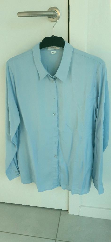 chemise à manches longues, Mona B/F-42 bleu clair, Vêtements | Femmes, Blouses & Tuniques, Comme neuf, Taille 42/44 (L), Bleu