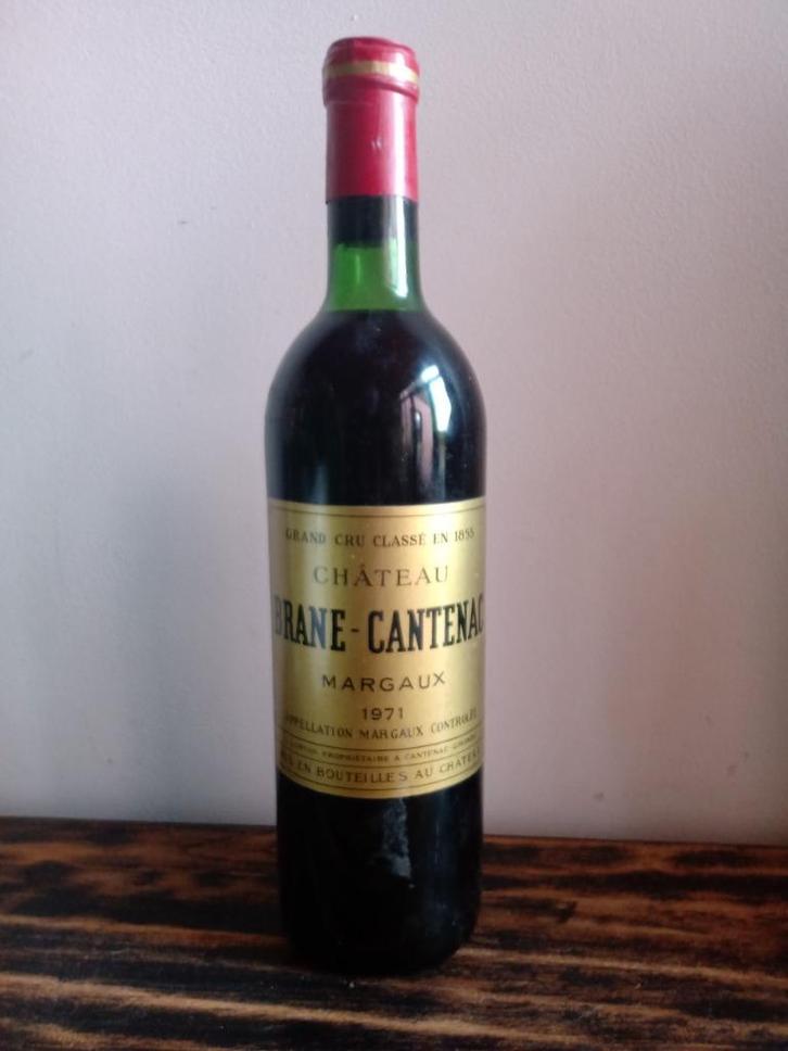 Zeer zeldzame Margaux Chateau Brane-Cantenac 1971 Bordeaux, Verzamelen, Wijnen, Zo goed als nieuw, Rode wijn, Frankrijk, Ophalen