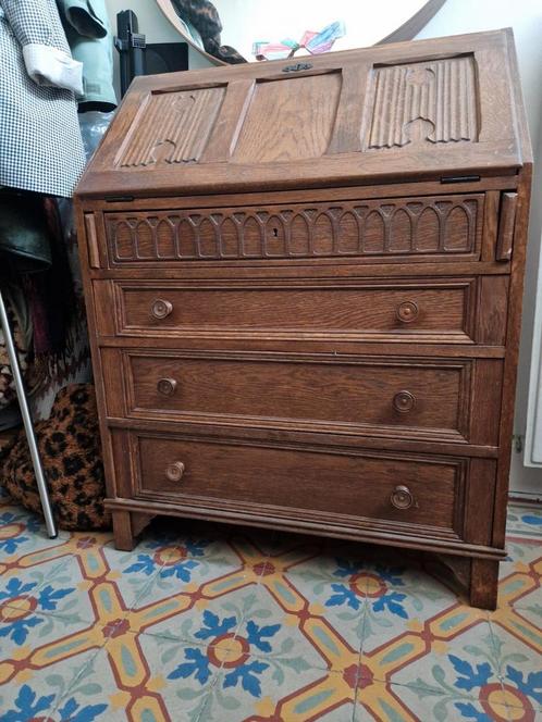 Secretaire met groen interieur, Huis en Inrichting, Kasten | Secretaires, Zo goed als nieuw, Ophalen