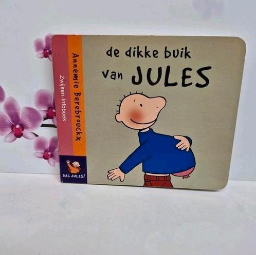 💙 De dikke buik van Jules, Boeken, Kinderboeken | Baby's en Peuters, Zo goed als nieuw, Uitklap-, Voel- of Ontdekboek, Ophalen of Verzenden