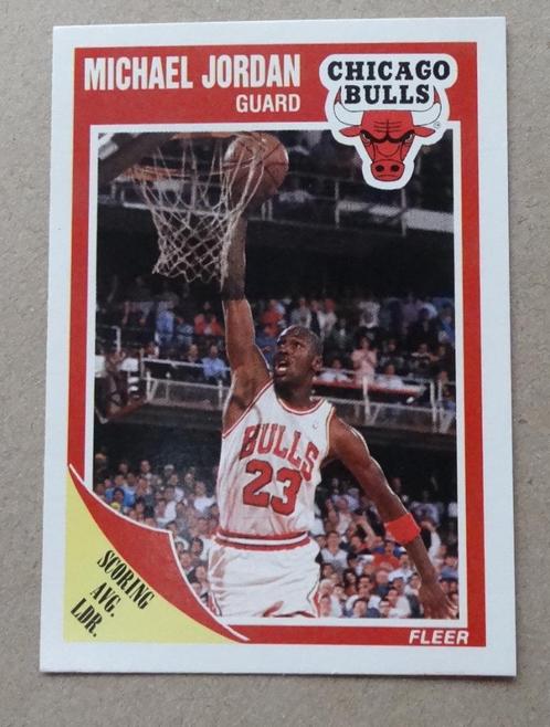 Michael Jordan 1989 Fleer Scoring Leader #21, Sport en Fitness, Basketbal, Zo goed als nieuw, Overige typen, Verzenden