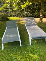 2 chaises longues  de jardin, Jardin & Terrasse, Enlèvement, Comme neuf, Textilène, Réglable
