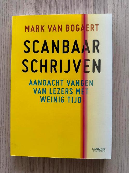 Mark Van Bogaert - Scanbaar schrijven, Boeken, Wetenschap, Zo goed als nieuw, Ophalen of Verzenden