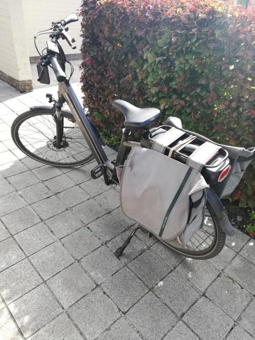 Verkocht elektrische fiets, Vélos & Vélomoteurs, Vélos électriques, Utilisé, Qwic, 51 à 55 cm, 50 km par batterie ou plus, Enlèvement