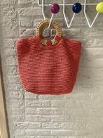 Talbots, handtas , shopper met houten handvat, Ophalen of Verzenden, Oranje, Handtas