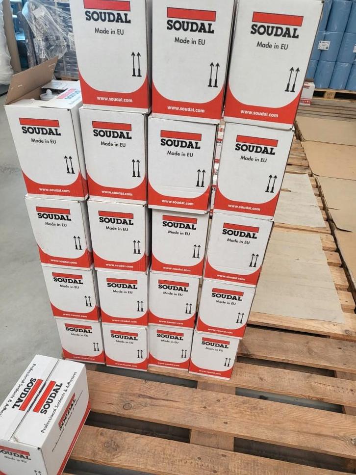 285 x Soudal silicone Silirub couleur gris quartz RAL 7039, Bricolage & Construction, Vitres, Châssis & Fenêtres, Neuf, Autres types