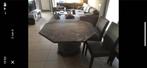 Tafel in graniet (Paradiso), Huis en Inrichting, Tafels | Eettafels, Ophalen, Vijf personen of meer, Overige vormen, Graniet