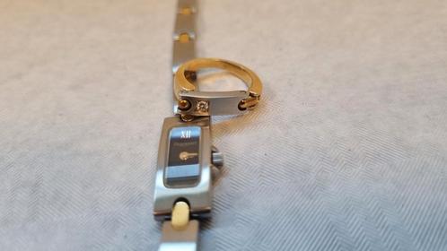 Pequignet Moorea unieke damesset bijna ongedragen, Handtassen en Accessoires, Horloges | Dames, Zo goed als nieuw, Goud, Goud