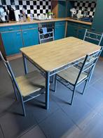 Eet tafel met 4 stoelen, Ophalen, Zo goed als nieuw