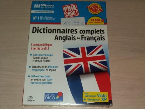 Nouveau Logiciel dictionnaire anglais francais, Informatique & Logiciels, Logiciel d'Éducation & Cours, Neuf, Windows, Enlèvement ou Envoi