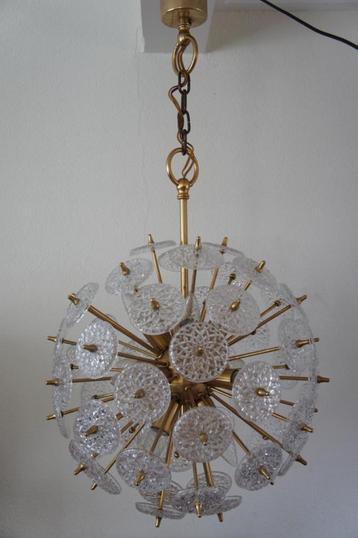 Jaren 60 Val Saint Lambert Sputnik vintage retro hanglamp. beschikbaar voor biedingen