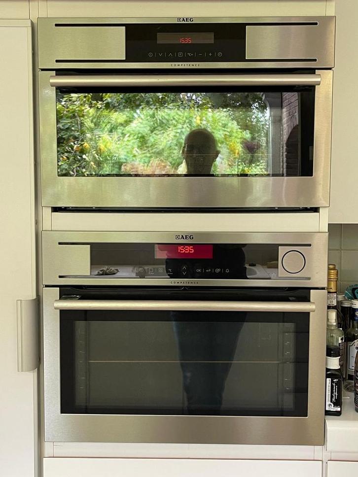 Oven +oven met stoomfunctie, Elektronische apparatuur, Ovens, Zo goed als nieuw, Oven, Ophalen