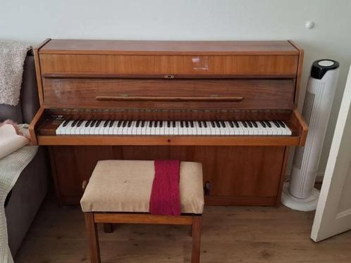 Buffetpiano Fuchs & Möhr, Muziek en Instrumenten, Piano's, Gebruikt, Piano, Bruin, Hoogglans, Ophalen